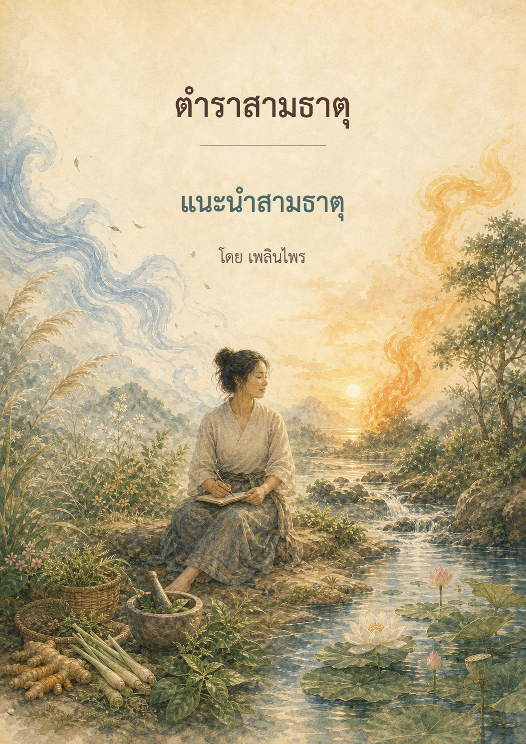 หน้าปกตำรา 3 ธาตุ แนะนำสามธาตุ