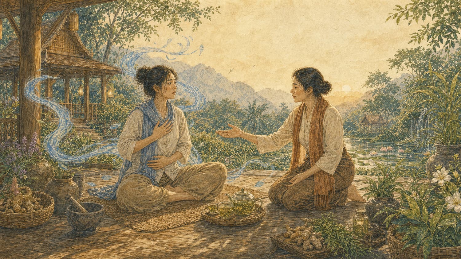 ภาพประกอบบทที่ 4 คนธาตุลม จังหวะที่ลมต้องการ