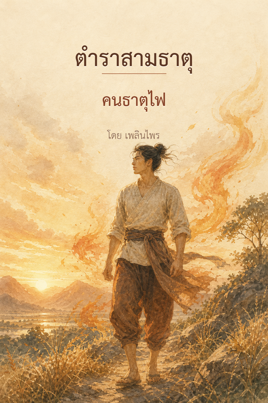 หน้าปกตำรา 3 ธาตุ คนธาตุไฟ