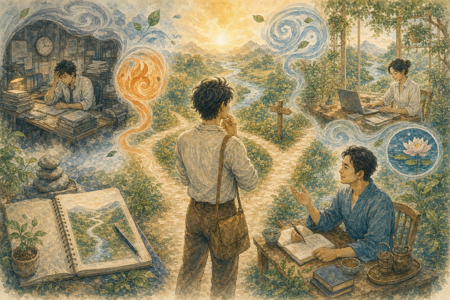 ภาพประกอบบทที่ 13 — เมื่องานไม่ตรงกับธาตุ